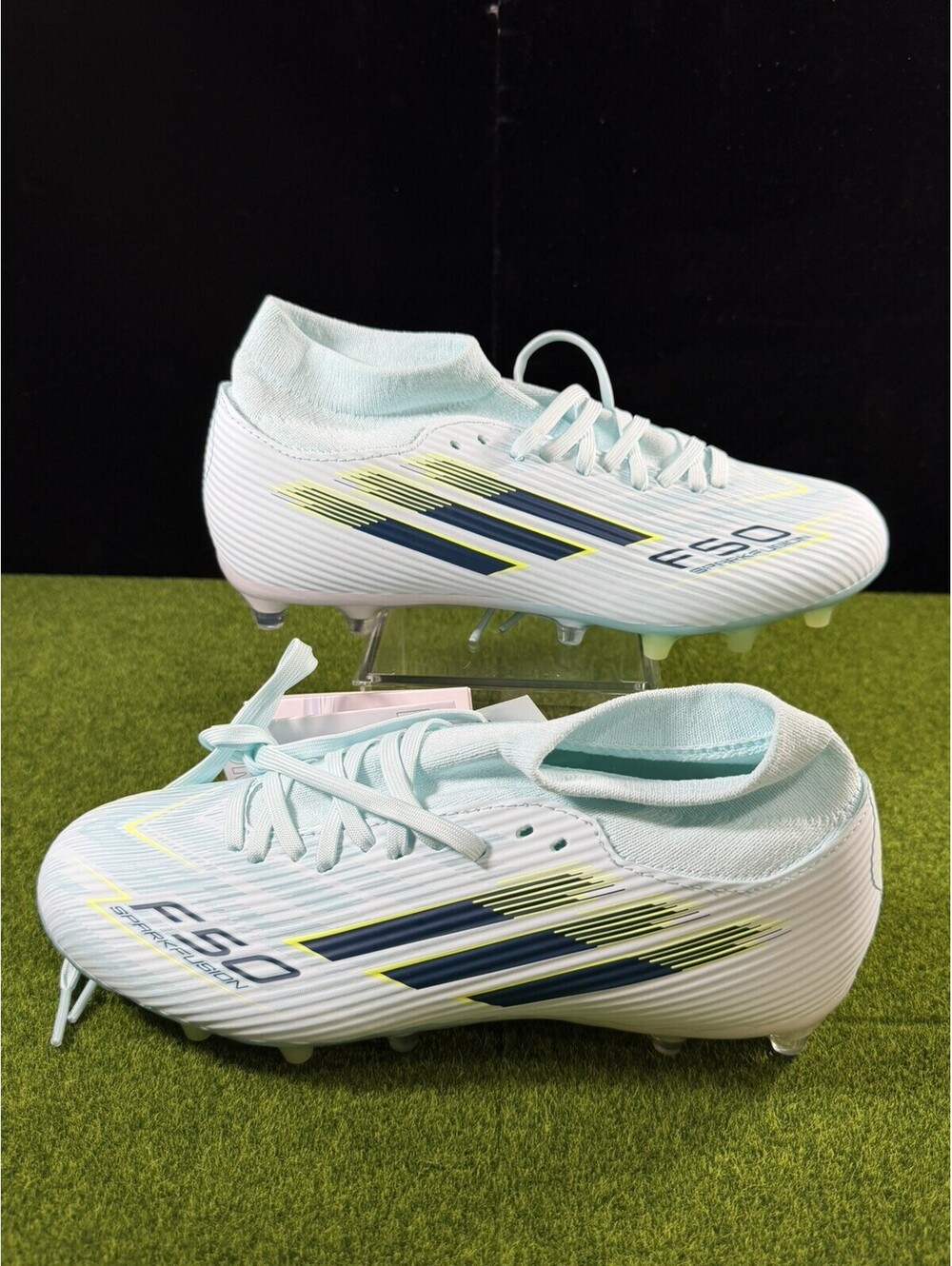 Adidas F50 Sparkfusion League Mid Cut FG  Artificial Ground JR8998 Size 7.5